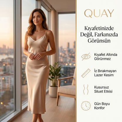 QUAY İz Yapmaz Korse Şort — Lazer Kesim, İnceltici Etkili Toparlayıcı